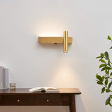 KOSILUM - Applique laiton tête de lit liseuse droite - Lodvi - DROITE - Lumière Blanc Chaud Eclairage Salon Chambre Cuisine Couloir - - 1718 lm - LED intégrée - IP20
