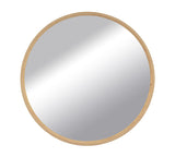 BD ART Miroir mural épais rond 50 cm en bois naturel scandinave bohème salle de bain douche