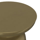 SIMPLIHOME Toby Table d'appoint Industrielle Moderne en métal de 43,2 cm de Large, ombré doré/Noir, entièrement assemblée pour Le Salon et la Chambre à Coucher