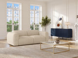 Vente-unique - Canapé 3 Places en Velours côtelé Beige POGNI de Maison Céphy