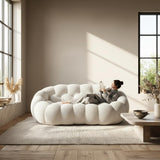 Coco Living Canapé compressé Design Cocoon Double 2 Places (Blanc)