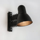 Licht-Erlebnisse Applique murale intérieure en métal noir bureau salon H:24 cm E27 réglable lampe murale rétro extensible chambre HARMONY