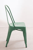 SKLUM Lot de 4 Chaises Empilables LIX Vert Choux Salle à Manger Cuisine Style Industriel Finition Gloss