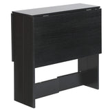 Table de Bar Table Pliante avec 2 Abattants, en Panneaux de Particules Melaminés,Table de Cuisine Salle a Manger Pliable Amovible Tres Pratique en Panneaux de Particules,103 * 76 * 73.4cm (Noir)