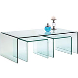 Kare 76743 Clear Club Table Basse (3/Set)