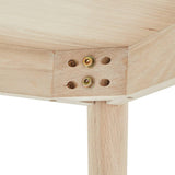 Furnhouse Ibbe Design - Table basse carrée naturelle - 90 x 90 cm - En bois massif de chêne - Design scandinave - Pour salon