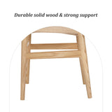 VODUR Wishbone Chaise de salle à manger en bois massif naturel Hans Wegner Y Chaise en rotin et en bois d'accoudoirs - Lot de 2 chaises en bois de hêtre (bois de hêtre + couleur bois naturel)