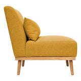 Fauteuil Andria Jaune Ocre - Atmosphera créateur d'intérieur