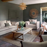 Atmosphera Créateur d'intérieur - Canapé Lin 3 Places Odilon 210cm Beige
