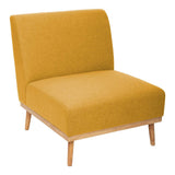Fauteuil Andria Jaune Ocre - Atmosphera créateur d'intérieur