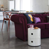 Kartell Componibili, Conteneur 2 éléments, Blanc, Base ronde