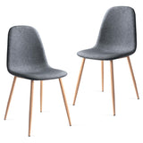Mc Haus Elva Gris Anthracite - Pack de 2 chaises pour Le Salon, la Salle à Manger ou la Chambre à Coucher