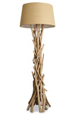 Levandeo 97046 Lampe sur pied en bois flotté Marron 155 cm
