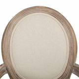 WANDERLUST DECO Silla de Madera tapizada Color Beige 55x46x48/96