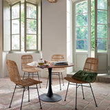 Atmosphera Créateur d'intérieur - Lot de 4 Chaises Design Kubu 88cm Naturel