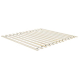 Beliani Lit à Baldaquin Minimaliste en Bois 160 x 200 cm Tête de Lit Rembourré Marron Clair Haillicourt