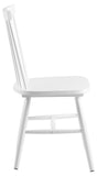 AC Design Furniture Susanne Chaises de salle à manger Lot de 2, H: 86 x l: 50,5 x L: 49,5 cm, Blanc, Bois, 2 pc