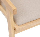 PEGANE Chaise Fauteuil en Bois Naturel avec Assise rembourrée et Dossier en cannage - Longueur 50 x Profondeur 50,5 x Hauteur 82 cm