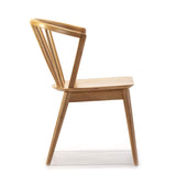 VS Venta-stock Pack 2 chaises Mura, Couleur Chêne, Bois Massif, 55 cm (Longueur) 58,5 cm (Profondeur) 84 cm (Hauteur)