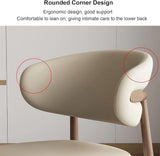 GJVBGA Lot de 2 Chaises de Salle à Manger Modernes - Style Vintage en Imitation Bois et Cuir Synthétique pour Cuisine (Couleur : B)