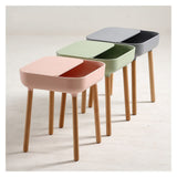 Table basse, table d'appoint de salon, table de canapé, table basse à combinaison simple de table basse carrée petit appartement nordique maison salon table basse table cocktail (couleur : jaune,