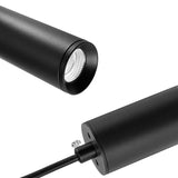 Vecys 1 Pièce Moderne Noir Lampe à Suspension Cylindre à LED COB Patch 3W Suspension Luminaire Cylindre φ4*30.5CM Pour Intérieur Cuisine Ile Salle à Manger Magasin Bar Comptoir