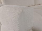 Vente-unique - Canapé 3 Places Convertible en Tissu Bouclette Beige ISSORO II