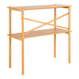 House Nordic Table Console en Bambou Naturel 83x32x80,5 cm