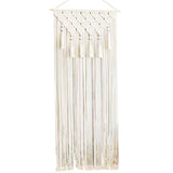Macrame murd suspendu, décor de salle boho décoration murale de macrame 26x79 pouces rideau de porte macrame de coton avec gland, art mural boho tissé, pendaison murale de tapisserie pour portes, déc