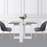 Table de Bar Table Pliante avec 2 Abattants, en Panneaux de Particules Melaminés,Table de Cuisine Salle a Manger Pliable Amovible Tres Pratique en Panneaux de Particules,103 * 76 * 73.4cm (Noir)