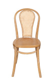 Biscottini Chaise cuisine vintage en bois de frêne 43x47x88 cm - Chaises de salle à manger - Chaises de cuisine - Chaises de salle à manger en bois et paille de Vienne - Chaises de salon intérieur