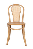 Biscottini Chaise cuisine vintage en bois de frêne 43x47x88 cm - Chaises de salle à manger - Chaises de cuisine - Chaises de salle à manger en bois et paille de Vienne - Chaises de salon intérieur