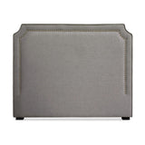 Menzzo Tête de lit Milana 140cm Tissu Taupe