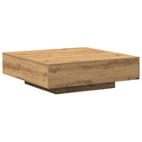 vidaXL Table Basse Artisan en chêne 100x100x31 cm en Bois transformé