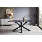 Milton & Oldbrook Table de Salle à Manger 200 cm Avila Céramique Noir