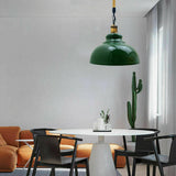 LEDSone Suspension vintage en métal pour plafond industriel - Chanvre - Gouttes - Suspension - Ombre (vert)