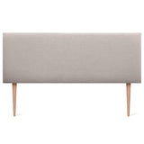 DHOME Tête de lit en Lin Naturel uni tapissée Chambre à Coucher Moderne Top Trending (Beig, 160x105cm avec Pieds (Lits 150/160))