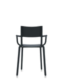 Kartell Generic A, Set de 2 Chaises, Noir, 52,5 x 52 x H 79 cm