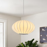 kaixunl Lustre moderne Tissu Suspension Lanterne Lustres Bulle Blanc Style Japonais Abat-jour En Imitation Soie Suspension Cocon Idéal Pour Les Salon Salle À Manger, Chambre et Couloir 30cm