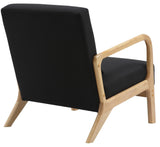 CLP Fauteuil Relax Hibbing I Fauteuil rembourré en Tissu I Structure en Bois d'hévéa I Fauteuil pour Le Salon et la Chambre à Coucher, Couleur:Noir