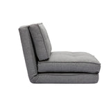 Miliboo Chauffeuse 1 Place Convertible en Tissu Gris chiné Sally