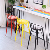 J-HOME Tabouret de bar Tabourets modernes chaise avec dossier repose-pieds tabouret tabouret rembourré chaises de salle à manger pour la cuisine | Pub | Pieds en métal pour tabouret de bar industriel