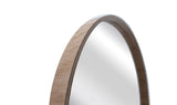 BD ART Miroir mural épais rond 50 cm en bois naturel scandinave bohème salle de bain douche