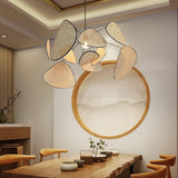 LJYKBFL Suspension Boho, Lustre en rotin, 10 Feuilles de Ferme tissées à la Main, luminaire Suspendu rétro au Plafond, Lustre Suspendu pour Salon, Chambre à Coucher, Salle à Manger, Cuisine