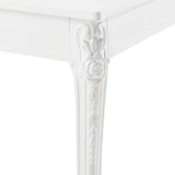 [en.casa] Table de Salle à Manger Rectangulaire Design Élégant pour 4 Personnes MDF Plastique 116 x 66 x 76 cm Blanc