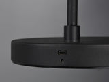 Reality Leuchten RL LIVE YOUR LIGHT Lampadaire LED Blake R42111132 en métal noir mat avec LED 4,5 W, fonctionnement sur batterie, port USB avec fonction de charge