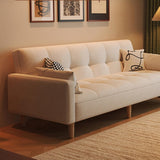 Canapé-lit Multifonctionnel en Coton et Lin, Style Moderne du Milieu siècle, for Salon ou Chambre(D,1.4m)