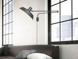 meineWunschleuchte Applique murale orientable avec prise et interrupteur, portée max. 150 cm