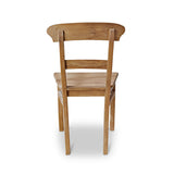 Loberon Chaise Masters - Bois de Teck revalorisé - H/L/P env. 92/52 / 52 cm - Marron Vieilli, Marron Vieilli