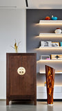 Fine Asianliving Armoire Chinoise Earthy Marron - Orientique Collection L70xP40xH120cm Armoire Chinoise Meubles Chinois Mobilier Oriental Asiatique Mandarin Pekin
